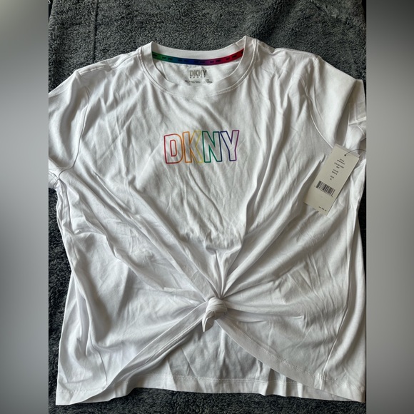 DKNY White XL T-Shirt - Picture 4 of 5